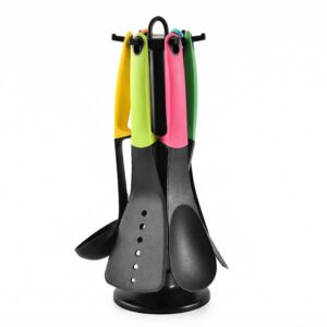 Kit Utensílios de Cozinha com 7 Pçs De Silicone